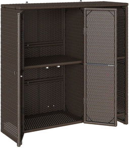 vidaXL - Opbergkast - Bruin - 100x36x102 - cm - Rattan