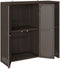 vidaXL - Opbergkast - Bruin - 100x36x102 - cm - Rattan