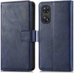 imoshion Hoesje Geschikt voor Oppo Reno 8 T (4G) Hoesje Met Pasjeshouder - imoshion Luxe Bookcase - Donkerblauw