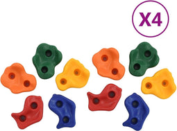 vidaXL - Klimstenen - 40 - st - met - touw - meerkleurig