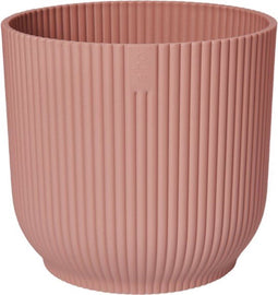 Elho Vibes Fold Rond 30 - Bloempot voor Binnen - 100% Gerecycled Plastic - Ø 29.5 x H 27.2 cm - Delicaat Roze