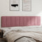 vidaXL - Hoofdbordkussen - 200 - cm - fluweel - roze