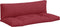 vidaXL - Palletkussens - 2 - st - stof - rood