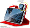 Accezz Samsung Galaxy A12 - Wallet Softcase Bookcase - 3 Pashouders - Rood