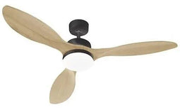 Oklahoma Black & Wood - plafondventilator Ø137cm 100W + LED -verlichting