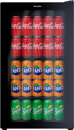 Salora BCT935B - Koelkast Tafelmodel - 93L Glazen deur - Zwart