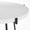 Mica Decorations Farah Bijzettafel - H45 x Ø43 cm - Metaal - Wit