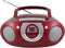 Soundmaster SCD5100RO - Boombox - FM-radio CD- en cassettespeler - Rood
