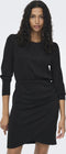 Onlrich l/s glitter dress JRS - Jurk - Lange mouwen - O-hals - Zwart/zwart metallic - M