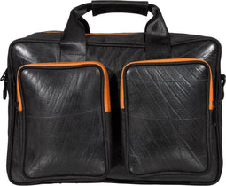 Ecowings Mountain Panda Laptoptas van autoband - oranje rits