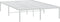 vidaXL - Bedframe - metaal - wit - 120x190 - cm