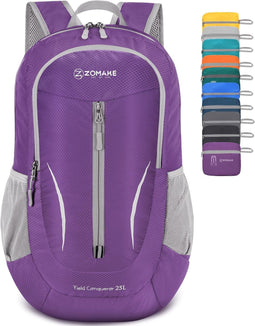 ZOMAKE TM00100 - Opvouwbare Rugzak - Lichtgewicht Waterdicht 25L - Purper