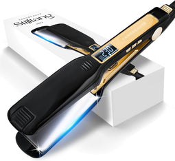 Sansbeauté® 2-in-1 Stijltang - Professionele Hair Straightener - 31 Temperatuurstanden 80℃ t/m 230℃ - ION Technologie - Matt Black