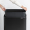 Brabantia Bo Touch Bin Hi - Prullenbak - 60 liter - Soft-touch openingssysteem - Matt Black