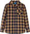 vidaXL - Kinderoverhemd - geruit - 92 - cognackleurig - en - blauw