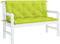 vidaXL - Tuinbankkussen - 120x(50+50)x7 - cm - oxford - stof - felgroen