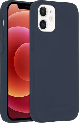 Accezz iPhone 12 Mini - Back Cover - Liquid Silicone Geschikt voor MagSafe - Donkerblauw