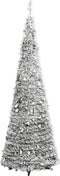 vidaXL - Kunstkerstboom - pop-up - met - sneeuw - 200 - LED's - 210 - cm