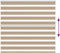 vidaXL - Zebra - Blind - 160x100 - cm - stofbreedte - 155,9 - cm - polyester - zandbruin