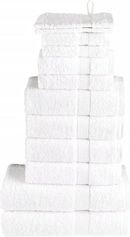vidaXL - 12-delige - Handdoekenset - SOLUND - 600 - g/m² - wit