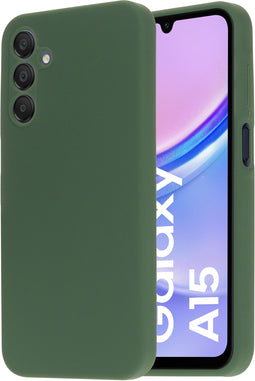 Mobiparts Galaxy A15 5G - Silicone Cover - Soft-touch - Groen