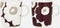 Marimekko - Unikko - Mok - 25cl - Set van 2 - Wijnrood Beige