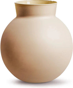 Eco vaas met kraag 'hooper' mat zand h19 d19 cm