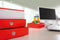 HAN smart-box - ALLISON - 2 lades - stapelbaar - wit/rood - HA-1120-17