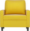 Fauteuil 60 cm fluweel geel