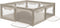 Lionelo Willow XXL - Kinderbox 187x207cm - Veilig speelruimte - Beige