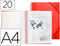 Liderpapel EC06, Project folder, A4, Rood, Elastische band, 310 mm, 240 mm