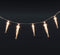 vidaXL - Kerstverlichting - ijspegel - met - 40 - LED's - acryl - warmwit