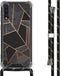 iMoshion Hoesje Geschikt voor Samsung Galaxy A50 / A30s Hoesje Met Koord - iMoshion Design Hoesje met Koord - Zwart / Meerkleurig / Goud / Black Graphic