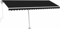 vidaXL - Luifel - vrijstaand - automatisch - 500x350 - cm - antracietkleurig