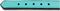 Dog collar Gloria Padded Turquoise (50 x 2,5 cm)