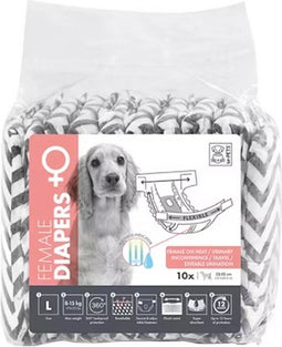M-Pets - Hondenluiers - Wegwerp- Vrouwelijk - L - 32-52 cm