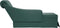vidaXL - Chaise - longue - met - bolster&rechterarmleuning - fluweel - donkergroen
