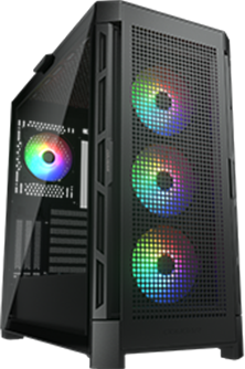 Cougar Airface Pro - Tower Behuizing - ATX EATX Micro-ATX Mini-ITX - Zwart