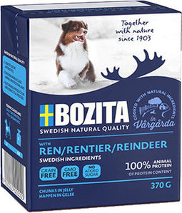 BOZITA WITH REINDEER – CHUNKS IN JELLY – DOG 1 x 370 gram