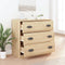 vidaXL - Dressoir - 70x35,5x67,5 - cm - bewerkt - hout - sonoma - eikenkleurig