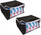Storage Solutions Dekbed/kussen opberghoes zwart met venster 60 x 45 x 30 cm - Dekentassen - Kussentassen