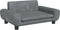 vidaXL Kinderbank 70x45x33 cm fluweel donkergrijs