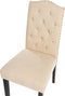 Set van 2 eetkamerstoelen SHIRLEY Beige