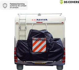 EAGLE II fietsdragerhoes van DS COVERS – Outdoor – Waterdicht – UV bescherming – 420D Oxford – Incl. Opbergzak – geschikt voor 2 fietsen – beschermt de fiets(en) achterop de caravan en camper