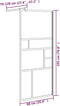 vidaXL - Inloopdouchewand - 90x195 - cm - ESG-glas - wit