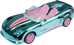 Barbie Mondo Motors RC Bestuurbare Auto - Droom Mini Auto Verchroomd Blauw 65 Jaar Jubileum Editie
