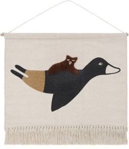 Tapis Petit Wandkleed Birdie 70x50cm - Beige