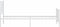 vidaXL - Bedframe - met - hoofd- - en - voeteneinde - metaal - wit - 90x200 - cm