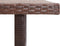 vidaXL - Tuintafel - 110x60x67 - cm - poly - rattan - bruin