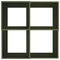 vidaXL - Tuinpaneel - 100x100x48 - cm - Olijfgroen - Staal